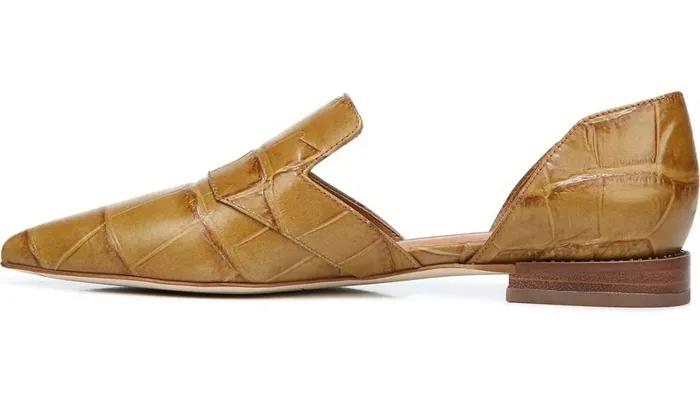 Loafers Women Franco Sarto Sarto Toby D039Orsay Flat Camel Leather