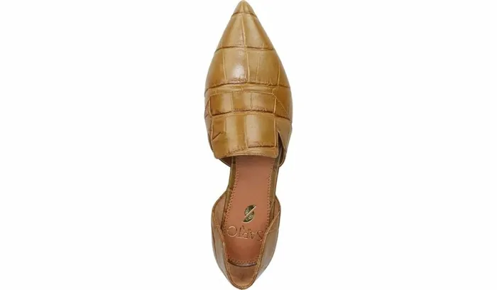 Loafers Women Franco Sarto Sarto Toby D039Orsay Flat Camel Leather