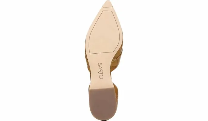 Loafers Women Franco Sarto Sarto Toby D039Orsay Flat Camel Leather