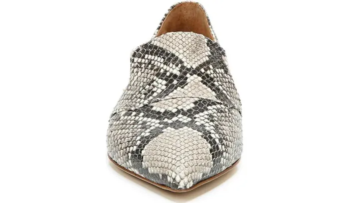 Loafers Women Franco Sarto Sarto Toby D039Orsay Flat Roccia Snake Print Leather
