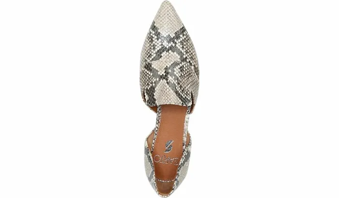 Loafers Women Franco Sarto Sarto Toby D039Orsay Flat Roccia Snake Print Leather