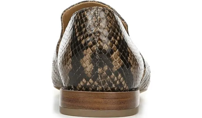 Loafers Women Franco Sarto Sarto Toby D039Orsay Flat Taupe Snake Leather