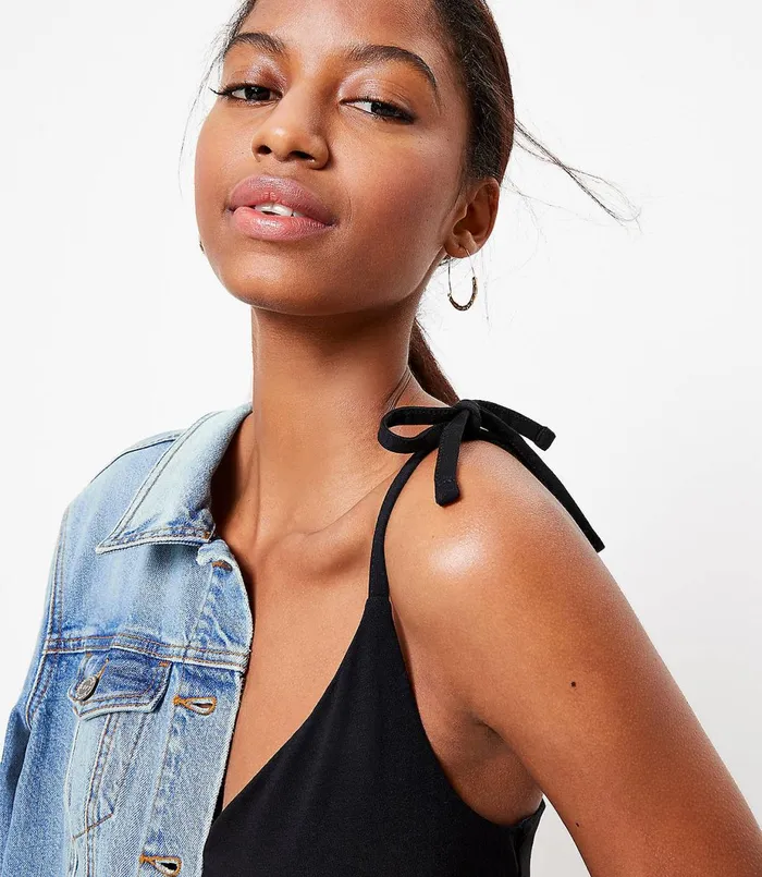 LOFT LOFT Beach Strappy Jumpsuit Black Women Work Dresses