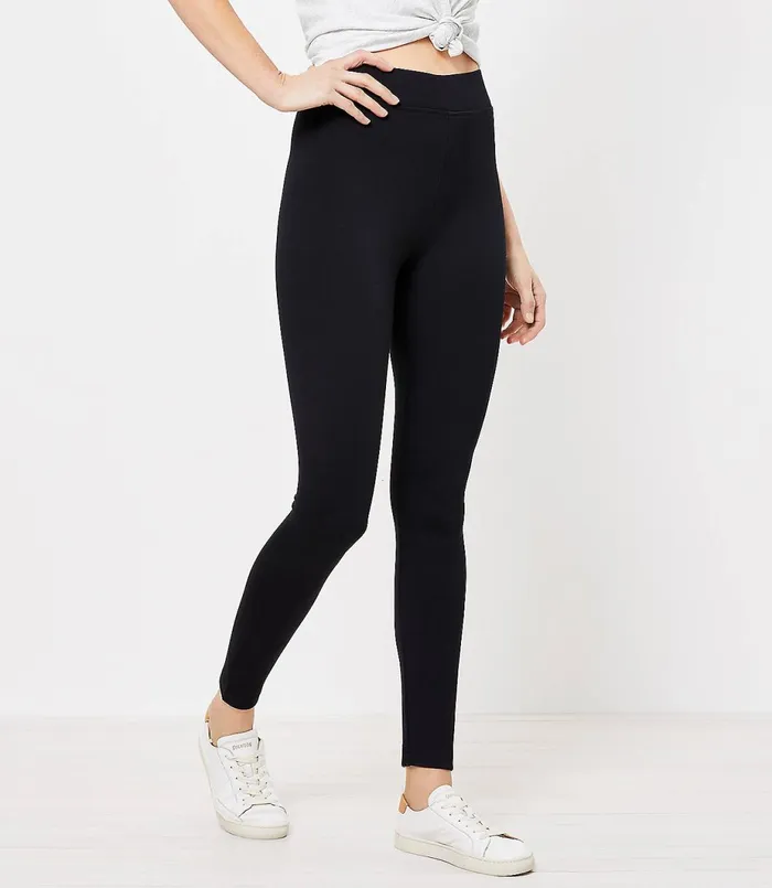 LOFT Lou and Grey Ponte Leggings Black Women Pants