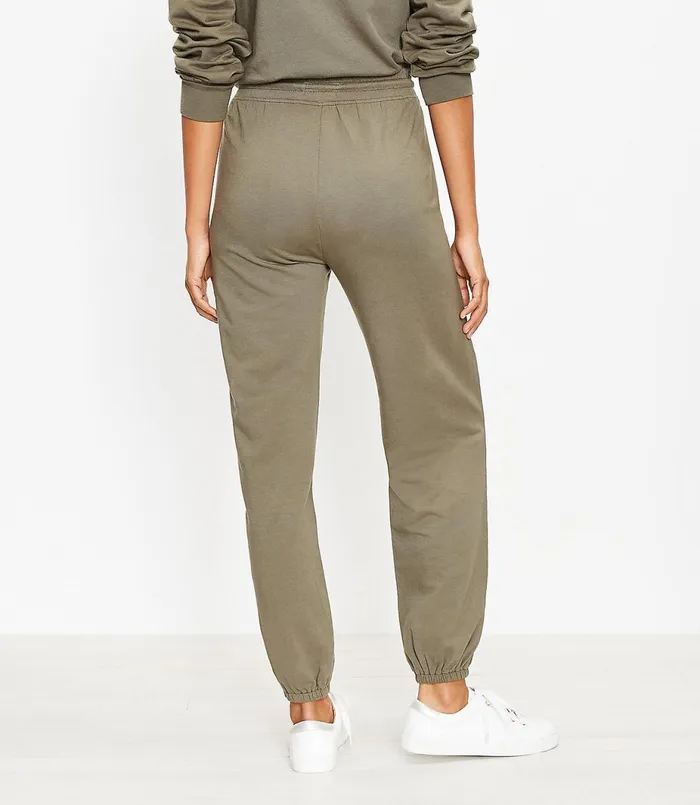 LOFT Lou and Grey Summersoft Sweatpants Desert Green Women Loungewear
