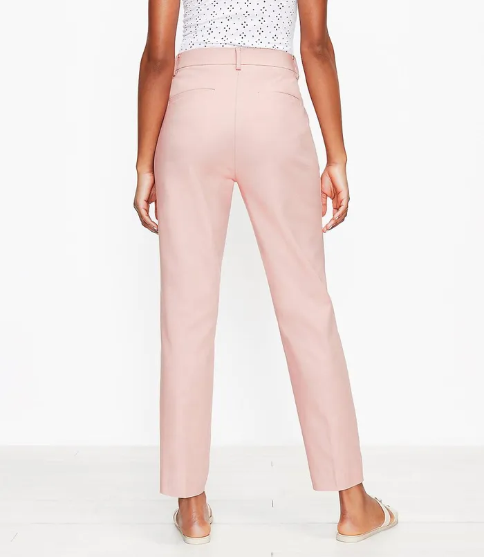 LOFT Perfect Straight Pants In Stretch Double Weave Black Women Pants