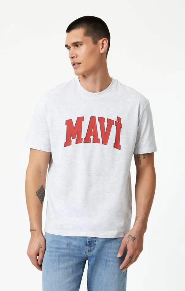 Logo TShirt In Melange Men Mavi Jeans TShirts Logo TShirt In Melange Men Mavi Jeans TShirts