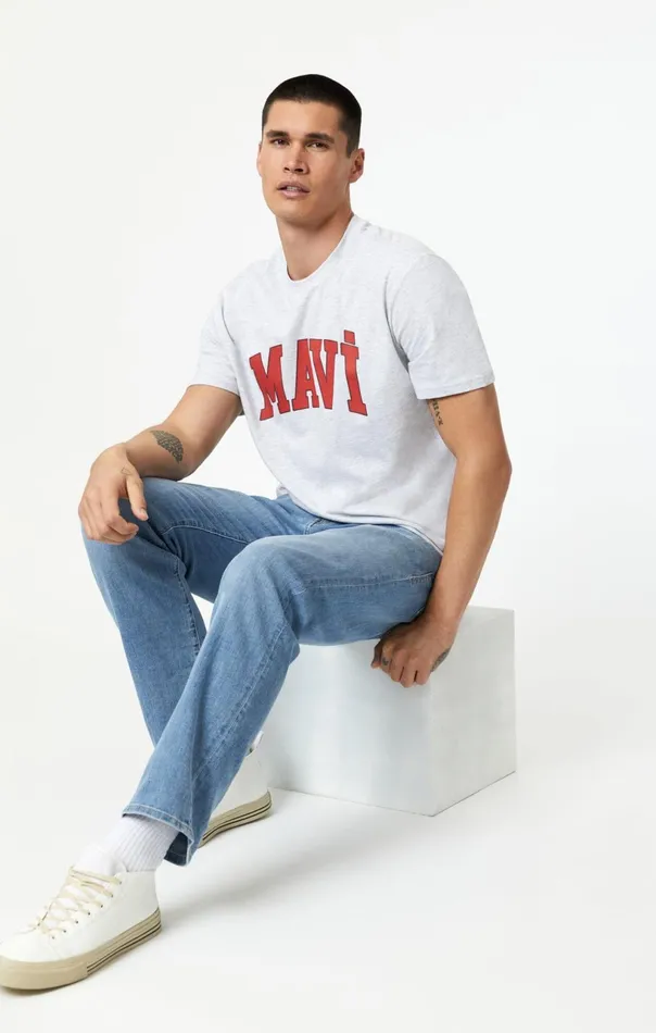 Logo TShirt In Melange Men Mavi Jeans TShirts Logo TShirt In Melange Men Mavi Jeans TShirts