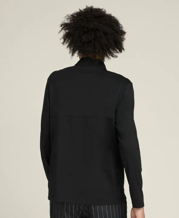 Long Sleeve Shirts Men Wilson Elevate Performance HalfZip Black Long Sleeve Shirts Men Wilson Elevate Performance HalfZip Black