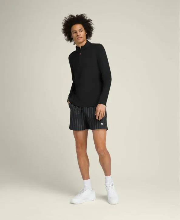 Long Sleeve Shirts Men Wilson Elevate Performance HalfZip Black Long Sleeve Shirts Men Wilson Elevate Performance HalfZip Black
