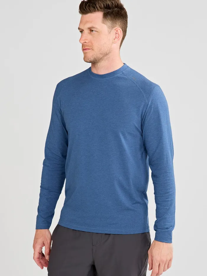 Long Sleeve TShirts Men Tasc Performance Carrollton Long Sleeve Fitness TShirt Jaspe