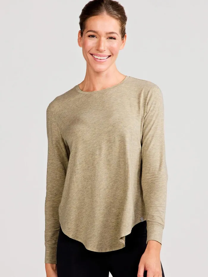 Long Sleeve TShirts Women Tasc Performance Longline Long Sleeve TShirt