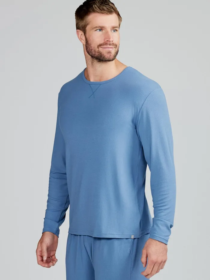 Lounge Men Tasc Performance Microluxe Rib Sleep Long Sleeve