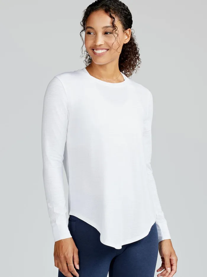 Lounge Women Tasc Performance Longline Long Sleeve Shirts
