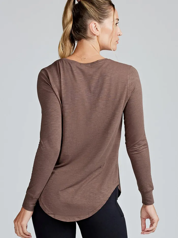 Lounge Women Tasc Performance Longline Long Sleeve Shirts