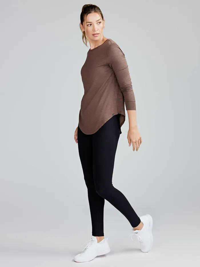 Lounge Women Tasc Performance Longline Long Sleeve Shirts
