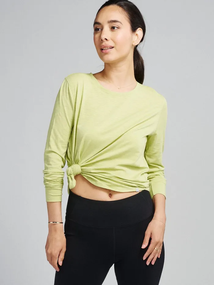 Lounge Women Tasc Performance Longline Long Sleeve Shirts
