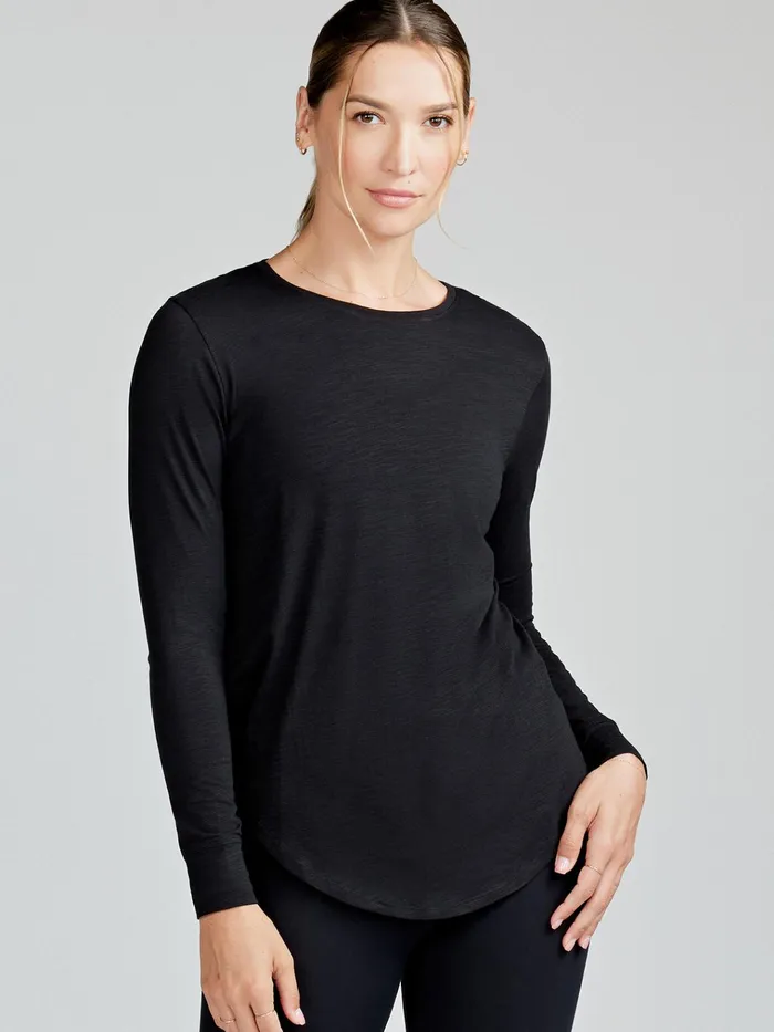 Lounge Women Tasc Performance Longline Long Sleeve Shirts