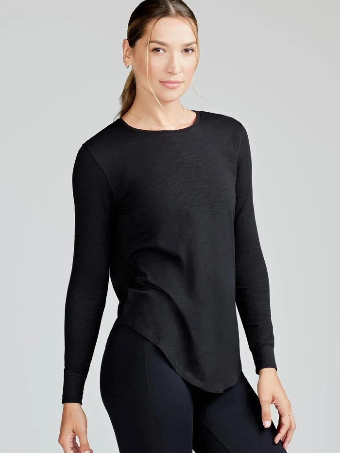 Lounge Women Tasc Performance Longline Long Sleeve Shirts