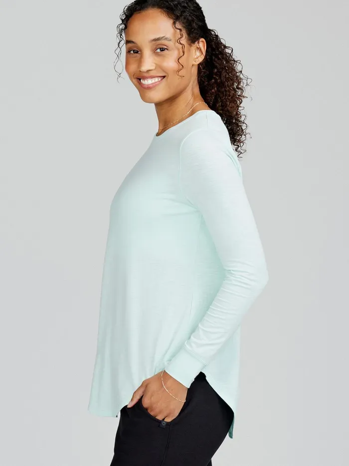 Lounge Women Tasc Performance Longline Long Sleeve Shirts
