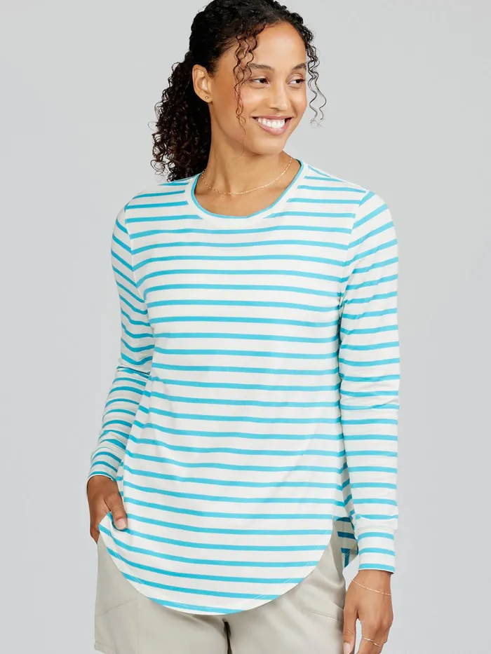 Lounge Women Tasc Performance Longline Long Sleeve Shirts