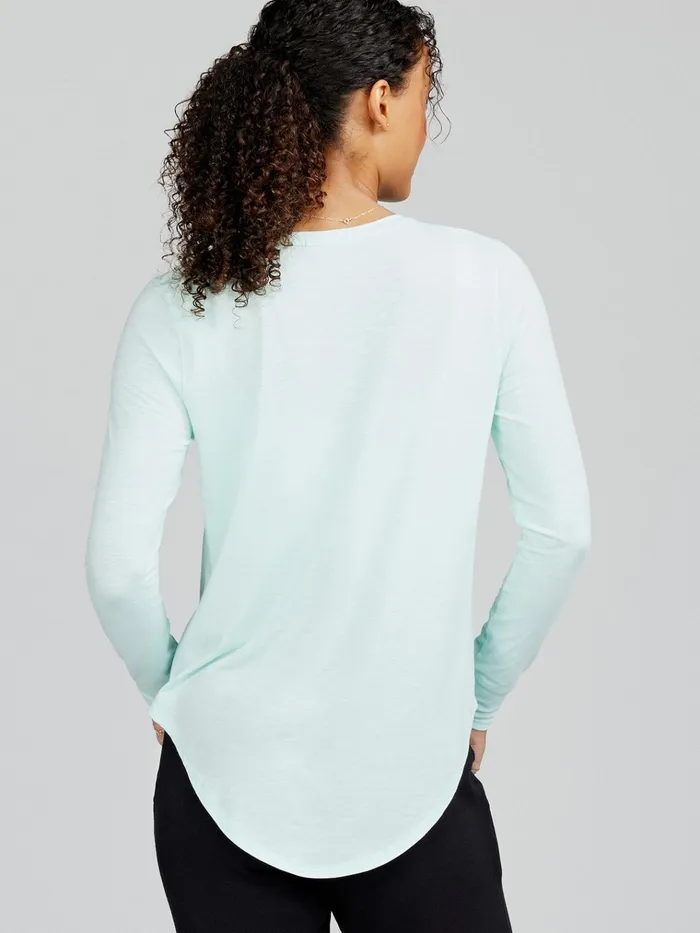 Lounge Women Tasc Performance Longline Long Sleeve Shirts