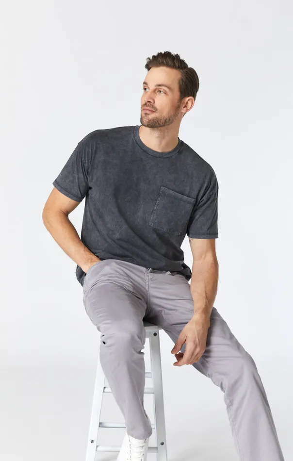 Matt Relaxed Straight Leg Pants In Graphite Twill Men Mavi Jeans Pants