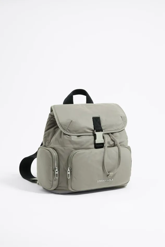 Medium Dark Stone Pocket Backpack Dark Stone Women Bimba Y Lola Backpacks And Bumbags Medium Dark Stone Pocket Backpack Dark Stone Women Bimba Y Lola Backpacks And Bumbags