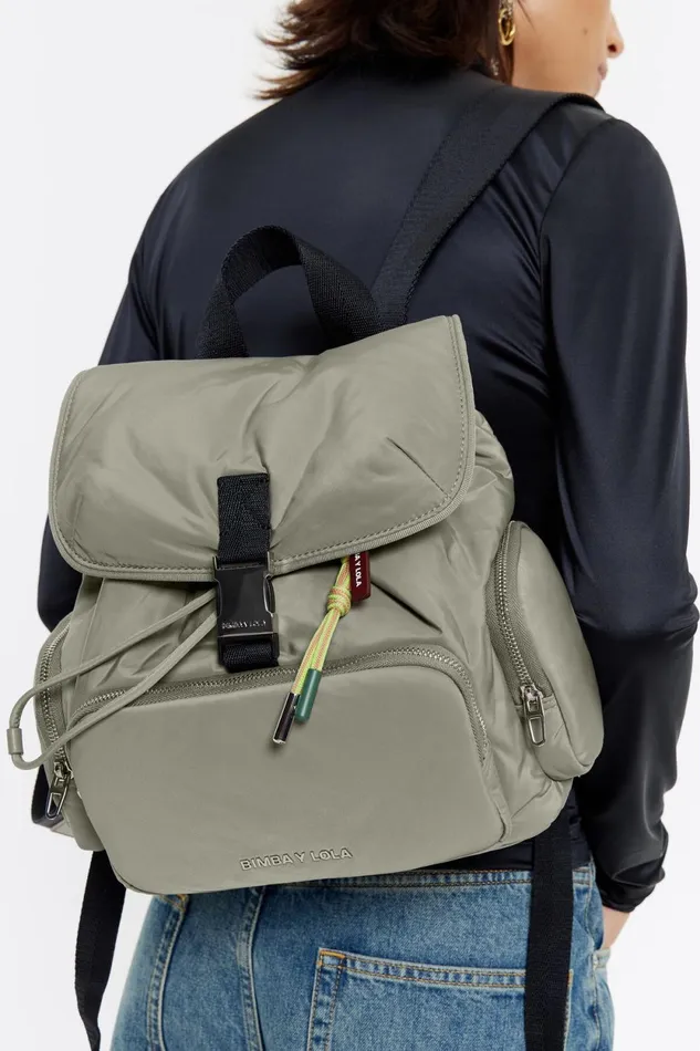Medium Dark Stone Pocket Backpack Dark Stone Women Bimba Y Lola Backpacks And Bumbags Medium Dark Stone Pocket Backpack Dark Stone Women Bimba Y Lola Backpacks And Bumbags