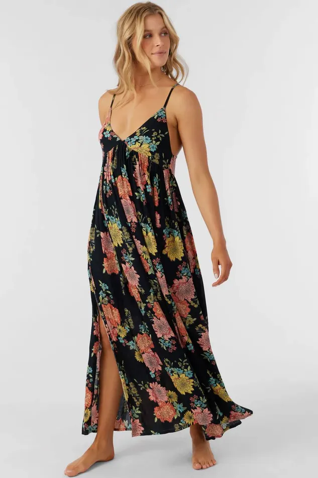 MEL MAXI KALI FLORAL SWIM COVERUP DRESS Black Women O039NEILL Sale
