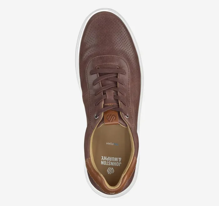 Men Anders Perfed UThroat Dark Mahogany Full Grain JohnstonandMurphy LaceUps Men Anders Perfed UThroat Dark Mahogany Full Grain JohnstonandMurphy LaceUps