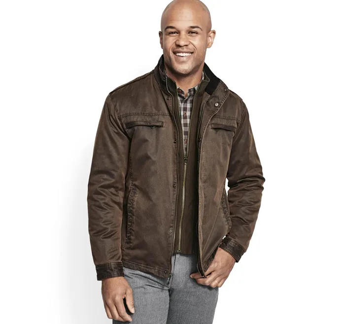Men Antique Cotton Jacket Brown JohnstonandMurphy Coats Jackets and Vests Men Antique Cotton Jacket Brown JohnstonandMurphy Coats Jackets and Vests