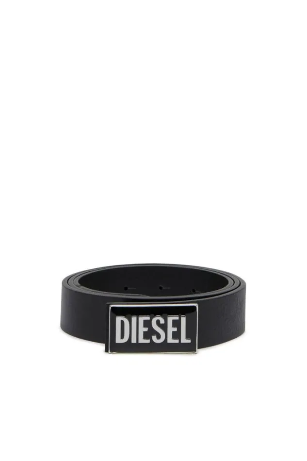 Men BGlossy Black Diesel Belts