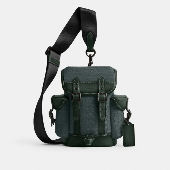 Men Backpacks Coach Hitch Backpack 13 In Micro Signature Jacquard Amazon Green Men Backpacks Coach Hitch Backpack 13 In Micro Signature Jacquard Amazon Green