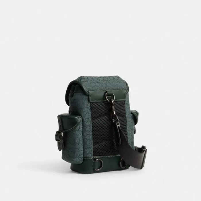 Men Backpacks Coach Hitch Backpack 13 In Micro Signature Jacquard Amazon Green Men Backpacks Coach Hitch Backpack 13 In Micro Signature Jacquard Amazon Green