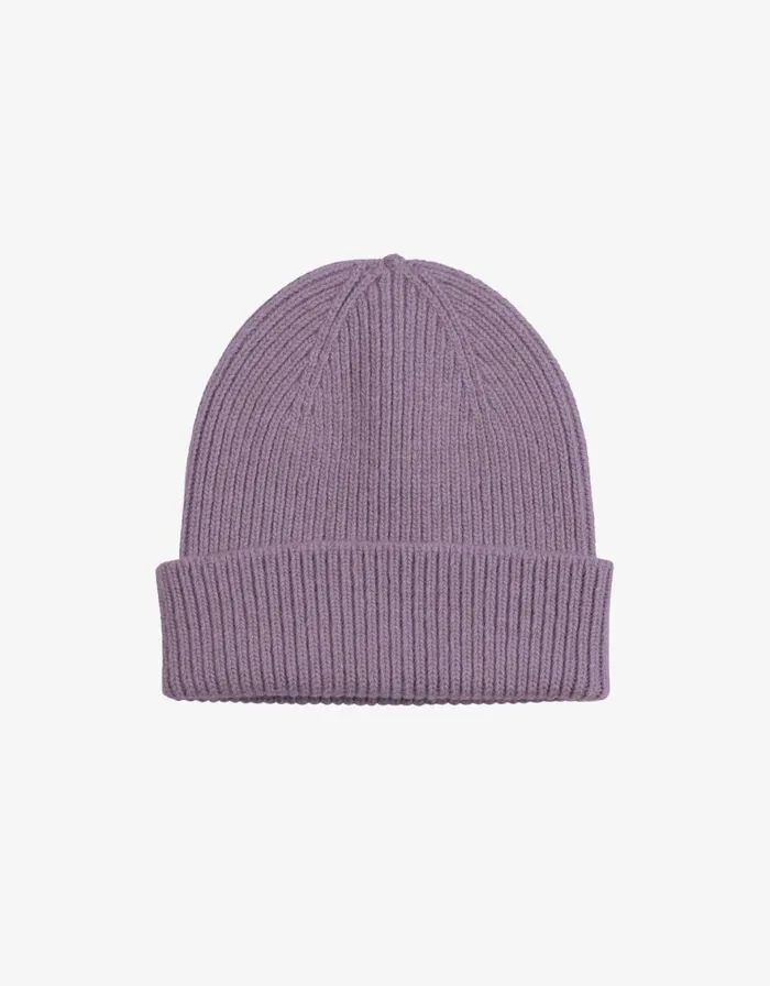 Men Beanies Colorful Standard Merino Wool Beanie Purple Haze