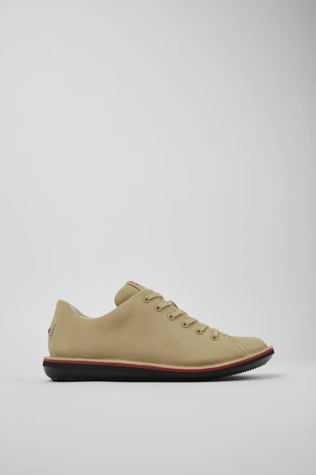 Men Beetle Beige Leather Shoe Camper Casual Shoes Men Beetle Beige Leather Shoe Camper Casual Shoes