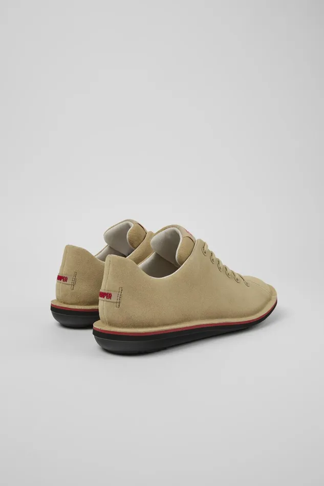 Men Beetle Beige Leather Shoe Camper Casual Shoes Men Beetle Beige Leather Shoe Camper Casual Shoes
