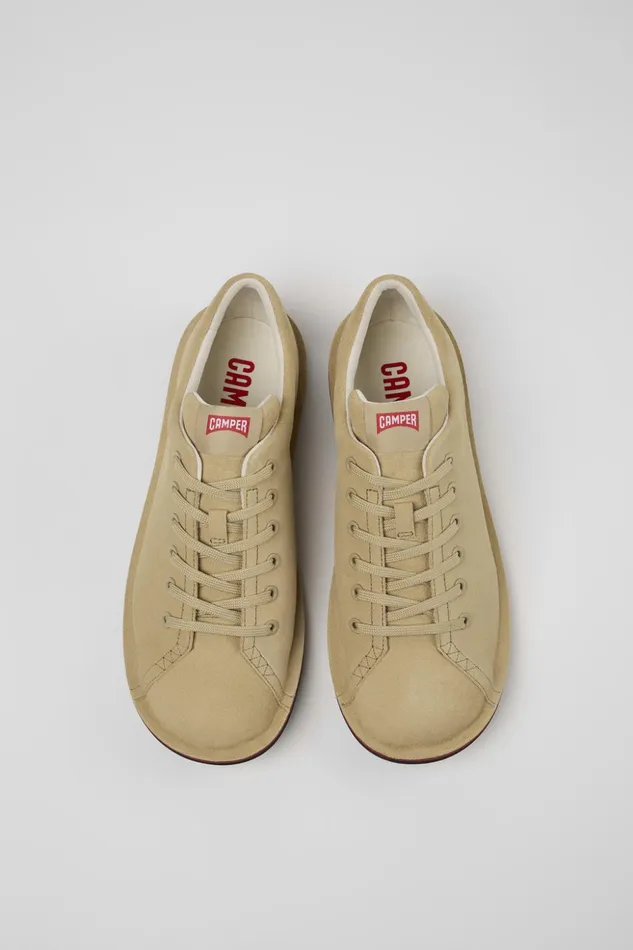 Men Beetle Beige Leather Shoe Camper Casual Shoes Men Beetle Beige Leather Shoe Camper Casual Shoes