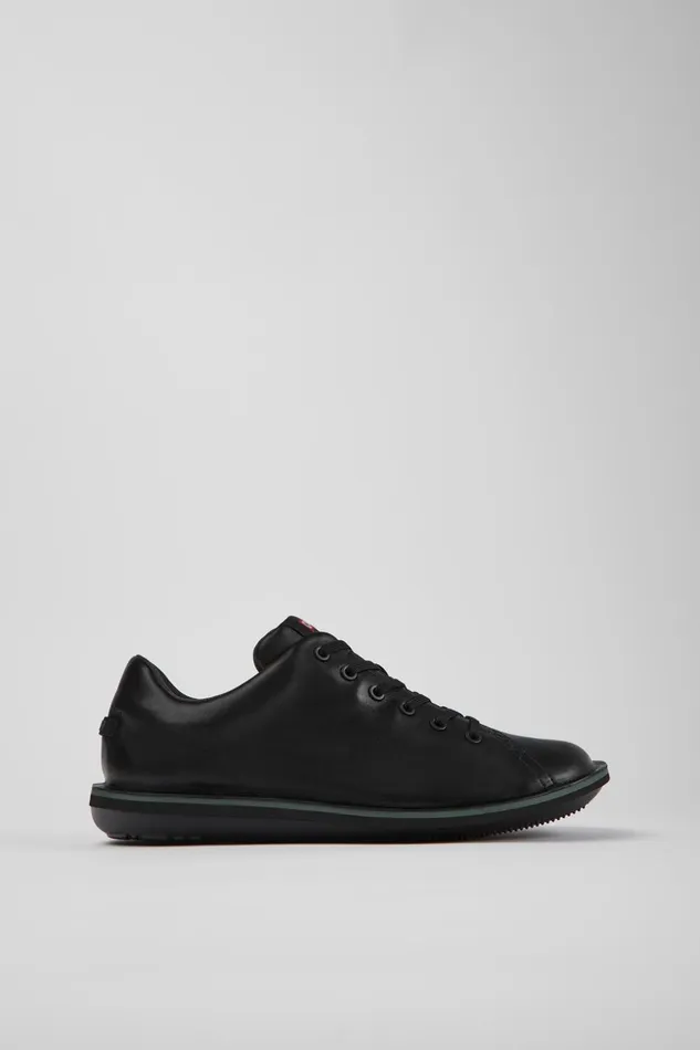 Men Beetle Black Leather Shoes Camper Casual Shoes Men Beetle Black Leather Shoes Camper Casual Shoes