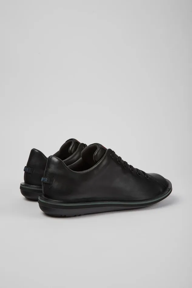 Men Beetle Black Leather Shoes Camper Casual Shoes Men Beetle Black Leather Shoes Camper Casual Shoes