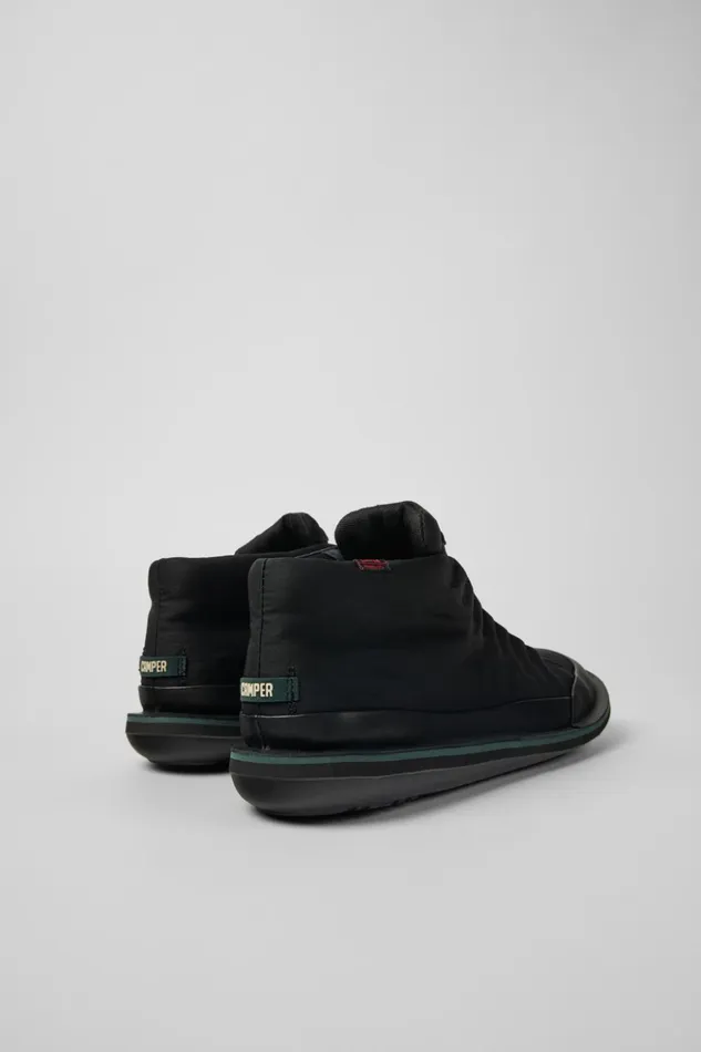 Men Beetle PrimaLoft Black Textile And Leather Ankle Boots Camper Ankle Boots Men Beetle PrimaLoft Black Textile And Leather Ankle Boots Camper Ankle Boots