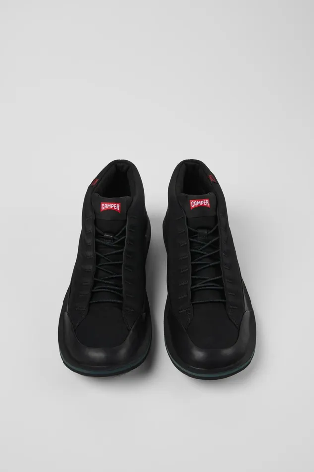 Men Beetle PrimaLoft Black Textile And Leather Ankle Boots Camper Ankle Boots Men Beetle PrimaLoft Black Textile And Leather Ankle Boots Camper Ankle Boots