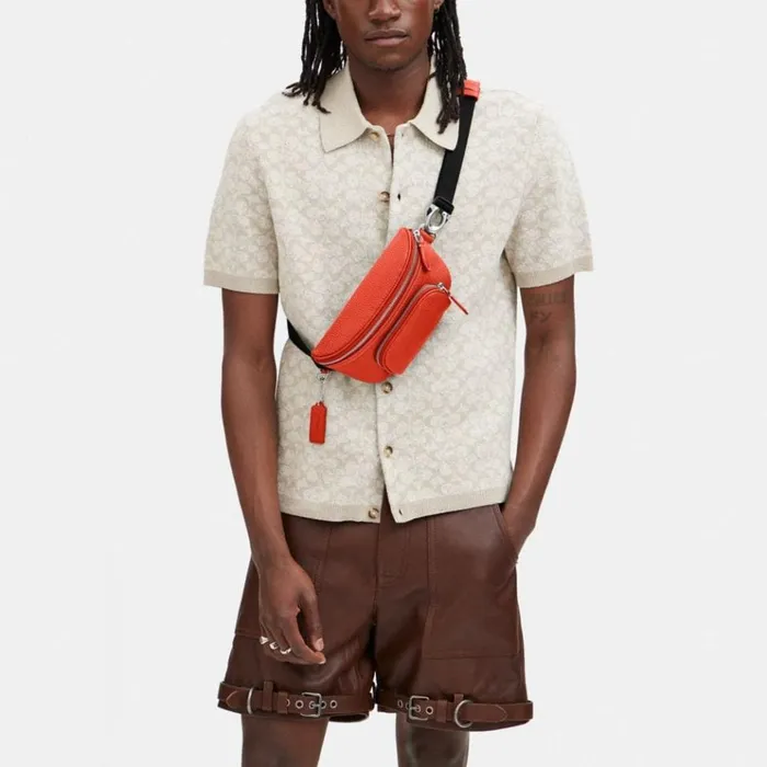 Men Belt Bags Coach Beck Belt Bag Sun Orange