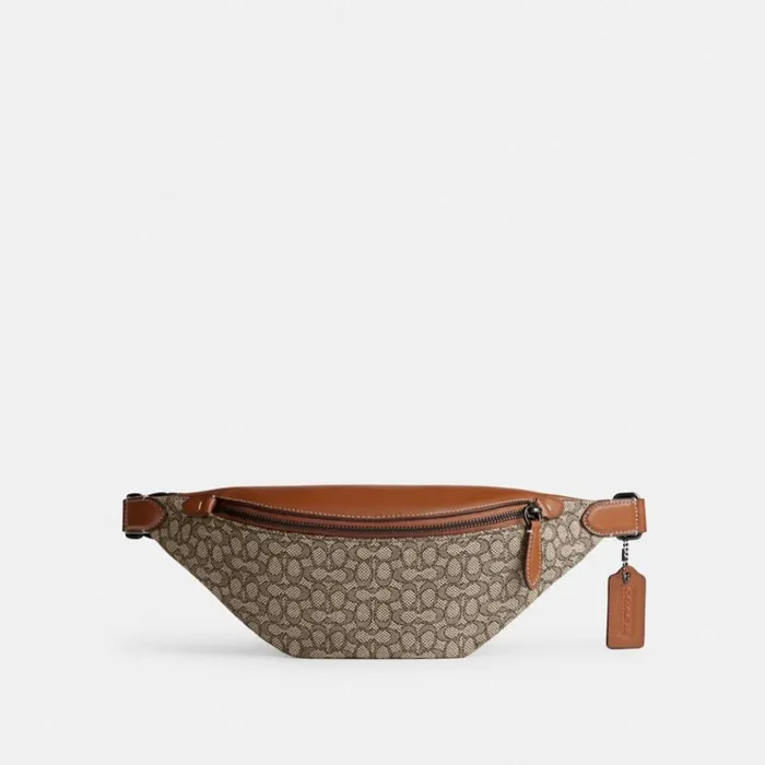 Men Belt Bags Coach Charter Belt Bag 7 In Micro Signature Jacquard Cocoaburnished Amber Men Belt Bags Coach Charter Belt Bag 7 In Micro Signature Jacquard Cocoaburnished Amber