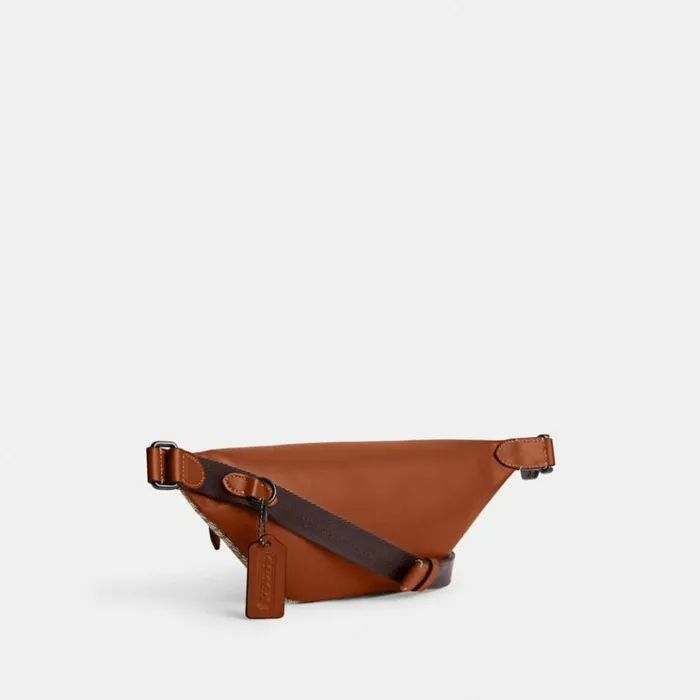 Men Belt Bags Coach Charter Belt Bag 7 In Micro Signature Jacquard Cocoaburnished Amber Men Belt Bags Coach Charter Belt Bag 7 In Micro Signature Jacquard Cocoaburnished Amber