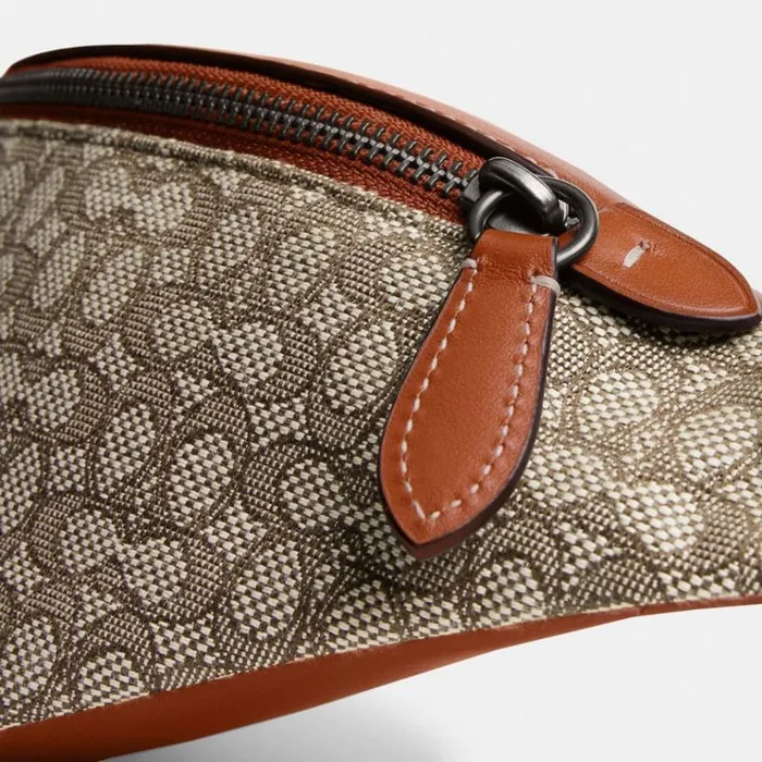 Men Belt Bags Coach Charter Belt Bag 7 In Micro Signature Jacquard Cocoaburnished Amber Men Belt Bags Coach Charter Belt Bag 7 In Micro Signature Jacquard Cocoaburnished Amber