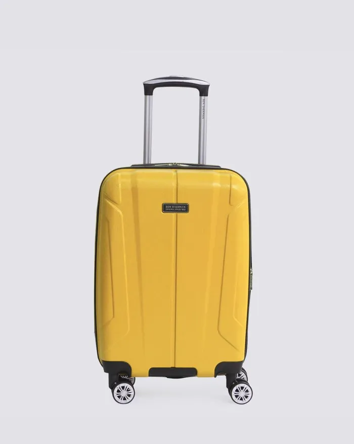 Men Ben Sherman Bags and Luggage Derby Hardside Carry On Luggage 8211 Mustard Men Ben Sherman Bags and Luggage Derby Hardside Carry On Luggage 8211 Mustard