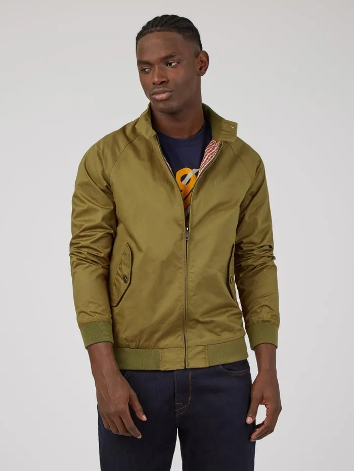 Men Ben Sherman Harrington Jackets Signature Harrington Jacket 8211 Grasshopper