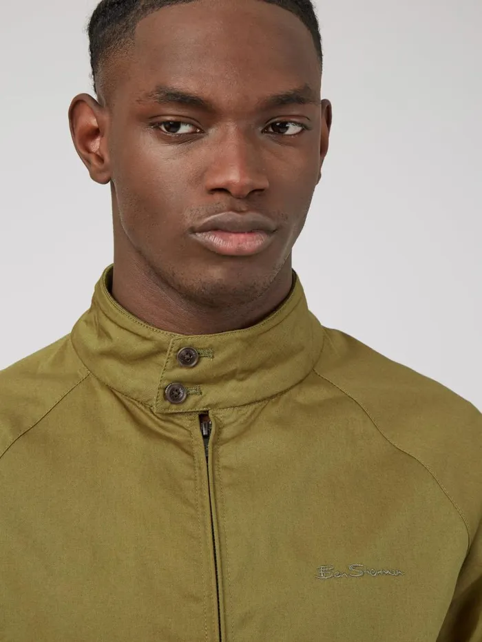 Men Ben Sherman Harrington Jackets Signature Harrington Jacket 8211 Grasshopper